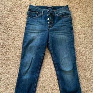 Express cropped jeans size 8 short